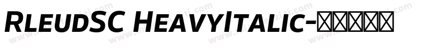 RleudSC HeavyItalic字体转换